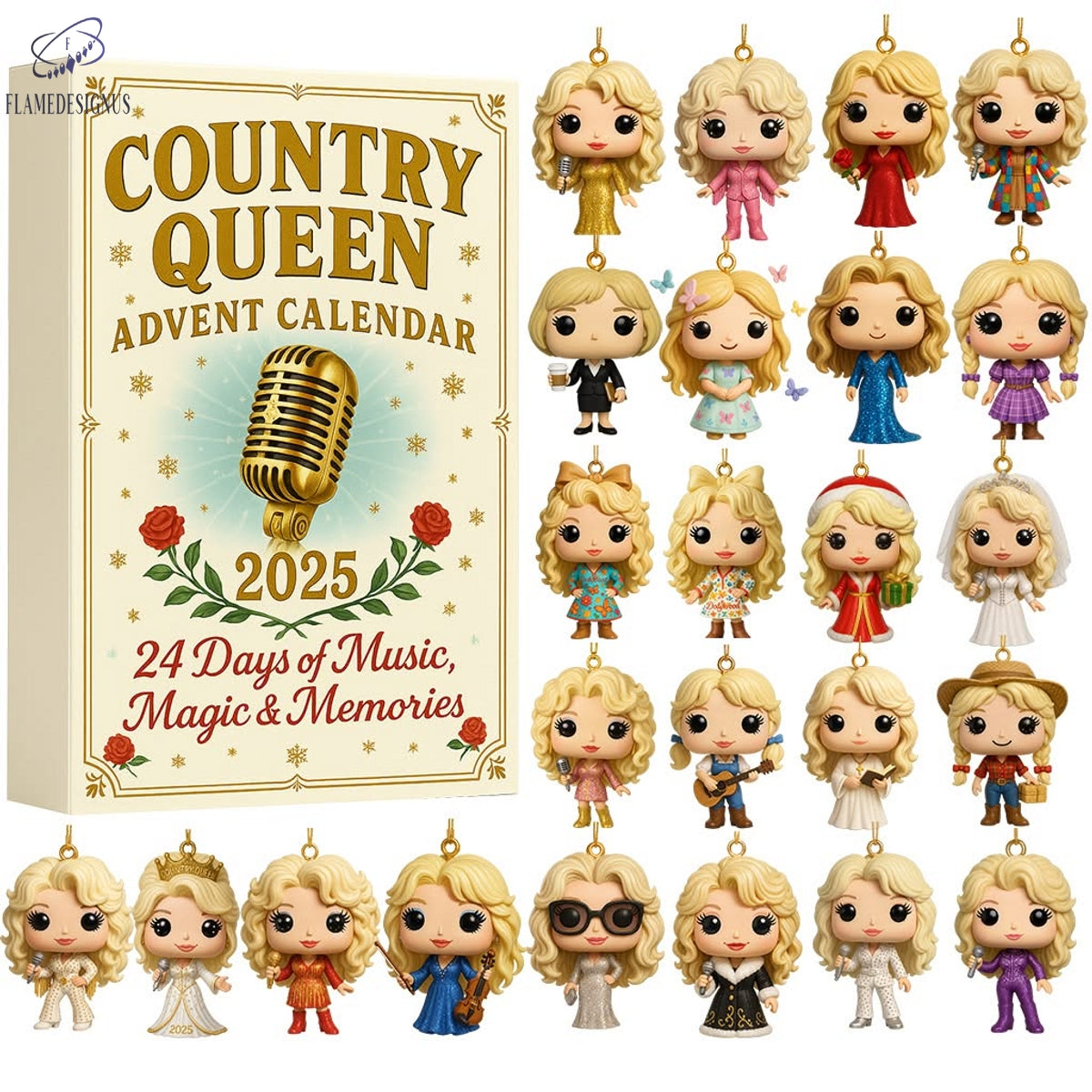 Country Queen 2025 Advent Calendar -2D Acrylic
