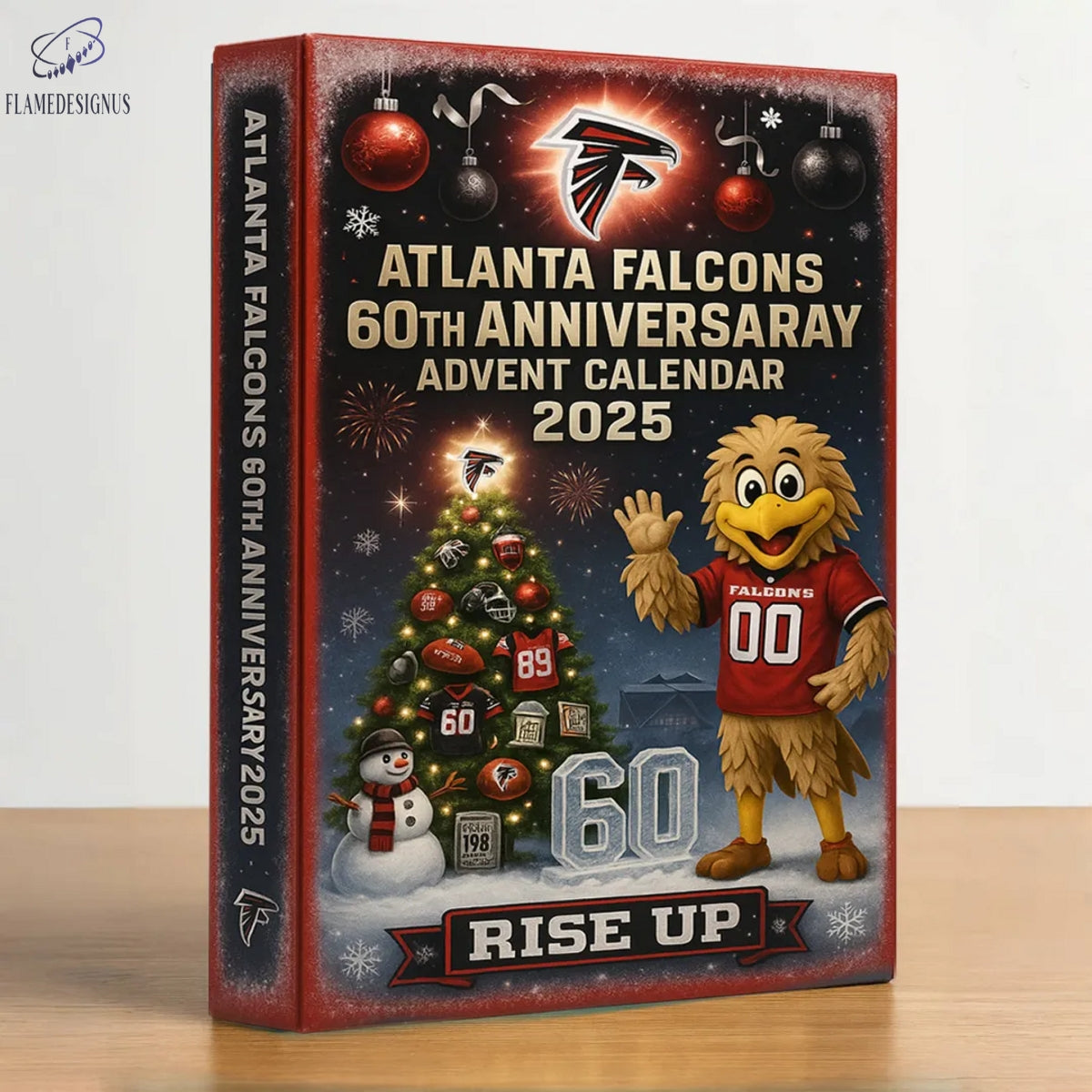 Atlanta Falcons 60th Anniversary Advent Calendar 2025 -2D Acrylic