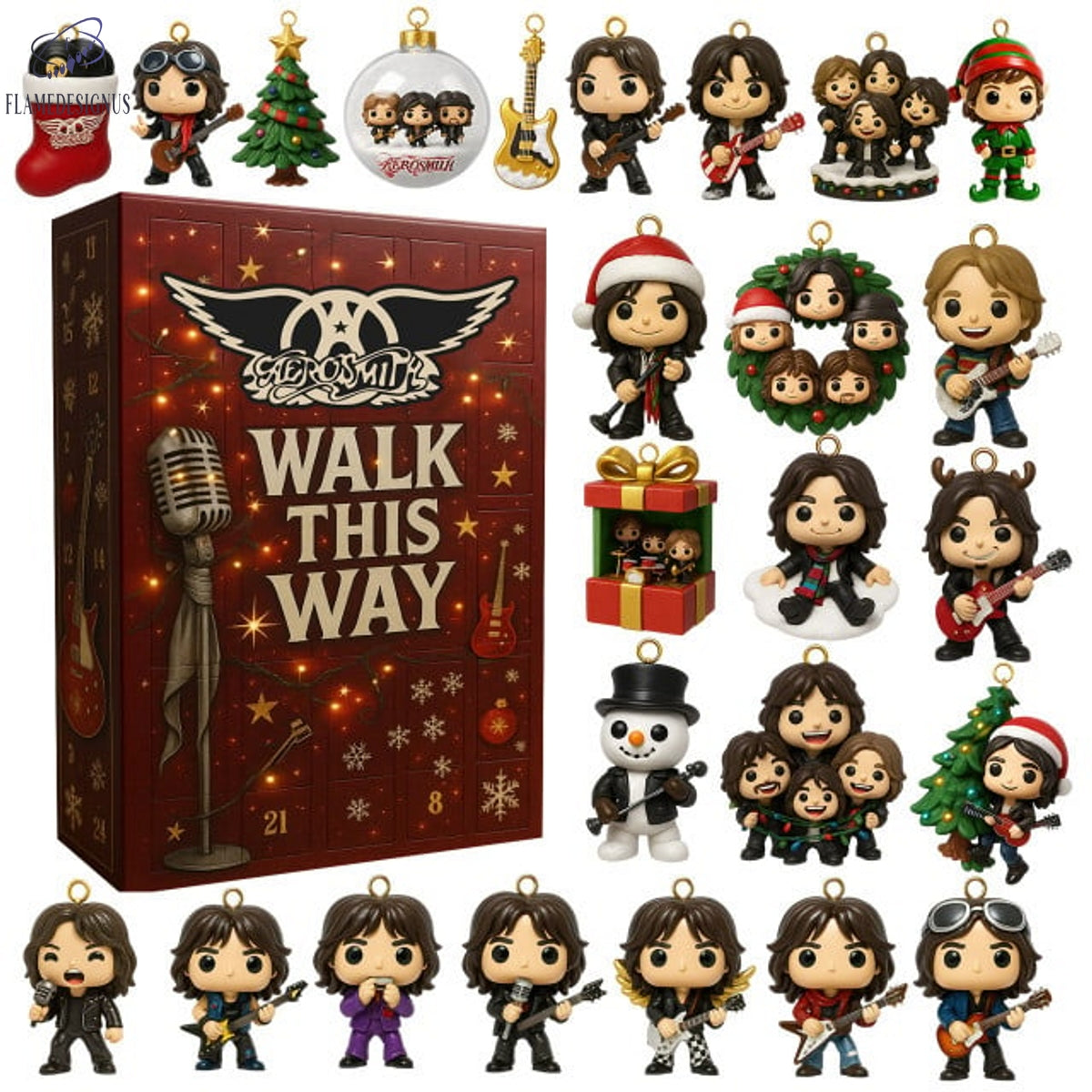 Aerosmith Walk This Way 2025 Advent Calendar -2D Acrylic