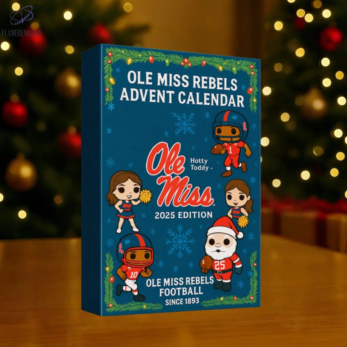 2025 Ole Miss Rebels Advent Calendar -2D Acrylic