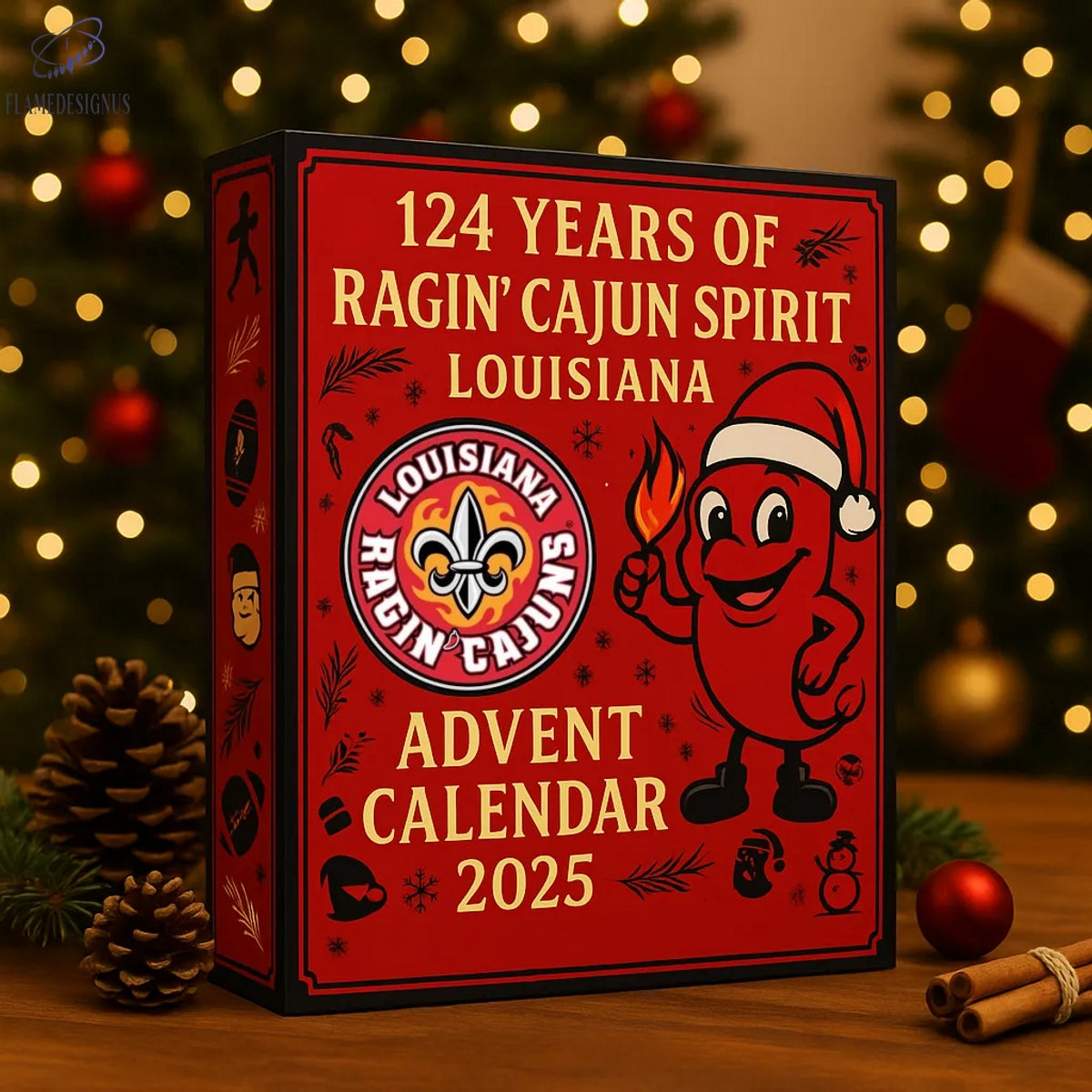 2025 Louisiana Ragin Cajuns 124th Anniversary Advent Calendar -2D Acrylic