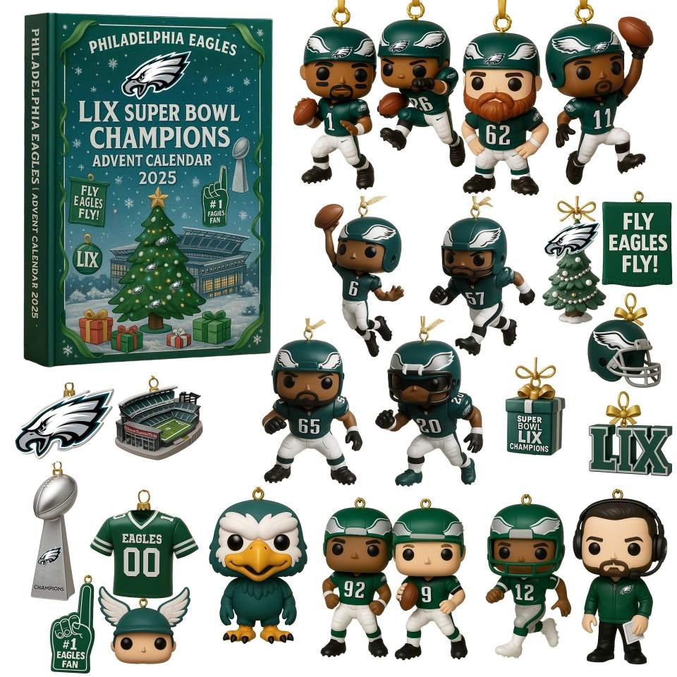 Eagles LIX Super Bowl Champions Advent Calendar -2D Acrylic