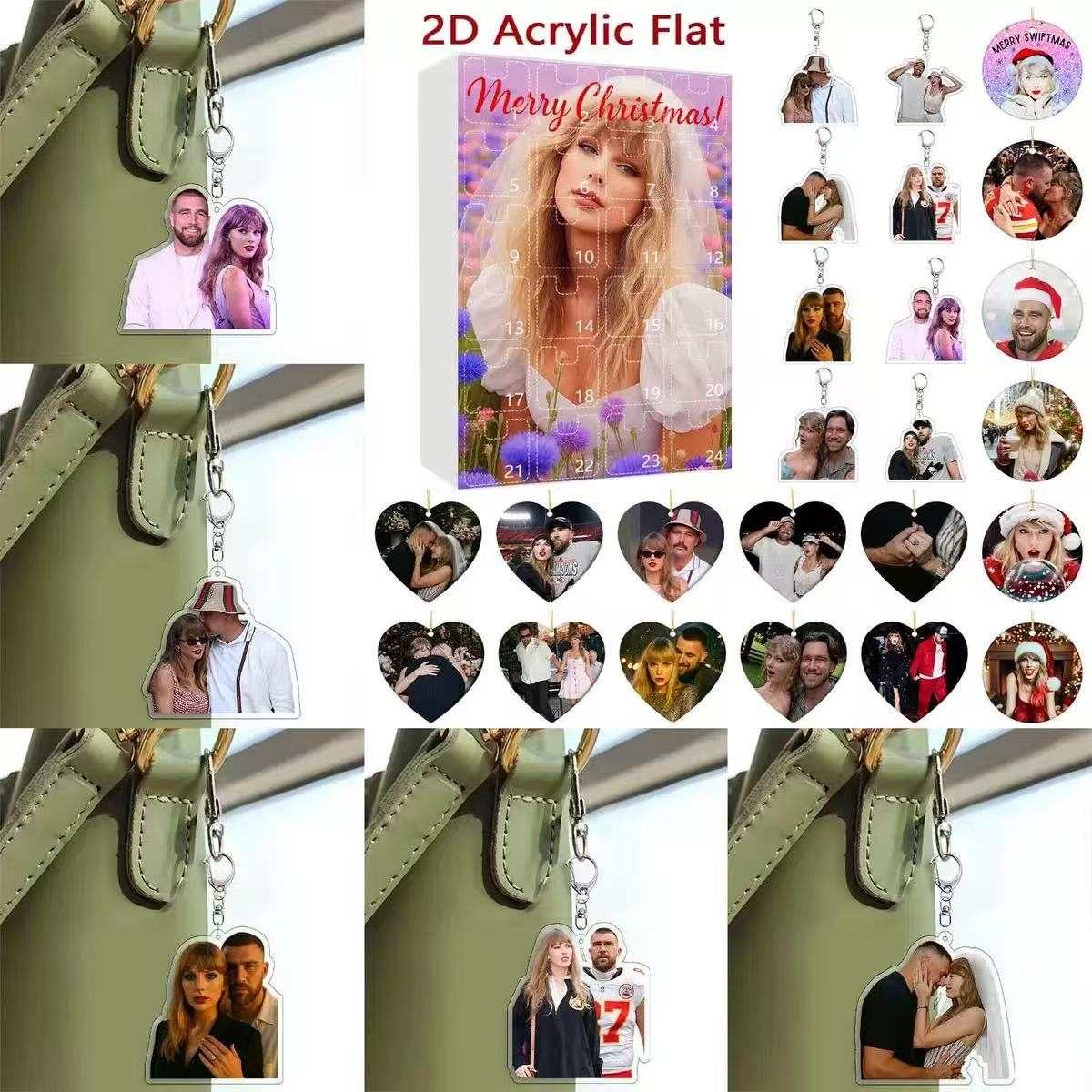 Taylor & Travis Engagement Advent Calendar -2D Acrylic