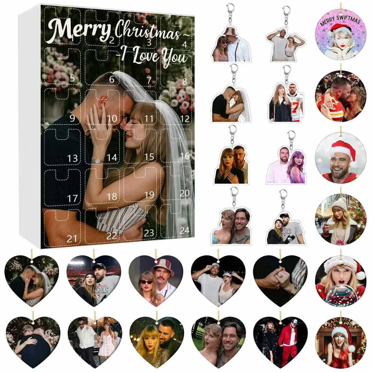 Taylor & Travis Engagement Advent Calendar -2D Acrylic