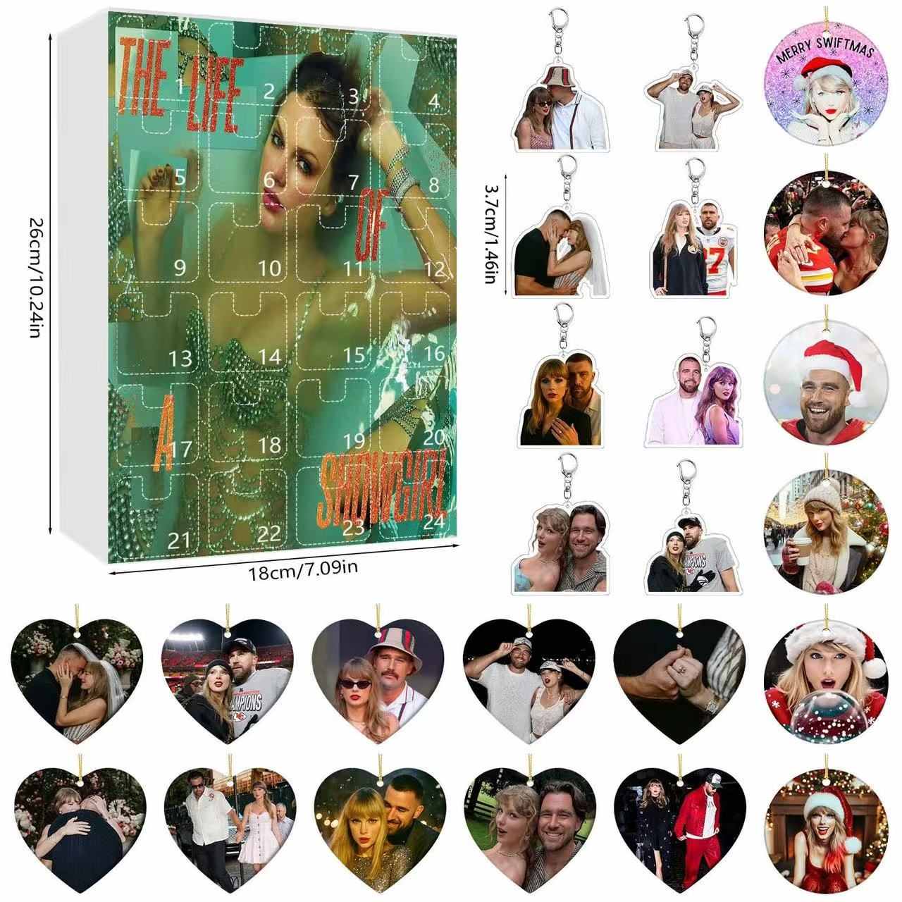 Taylor & Travis Engagement Advent Calendar -2D Acrylic