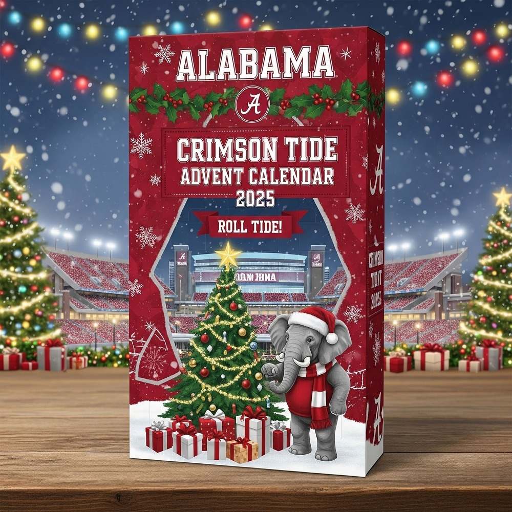 Alabama Crimson Tide Advent Calendar 2025 | New -2D Acrylic
