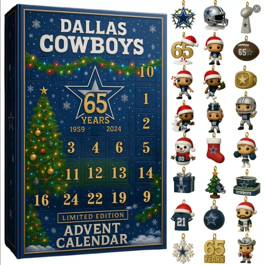 Dallas Cowboys 65th Anniversary Advent Calendar -2D Acrylic