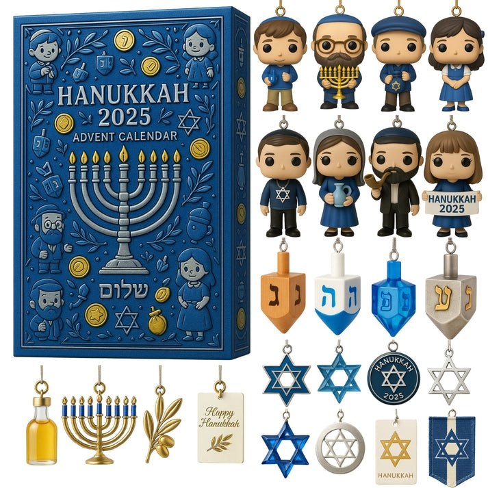 2025 Hanukkah Advent Calendar | Countdown Box -2D Acrylic