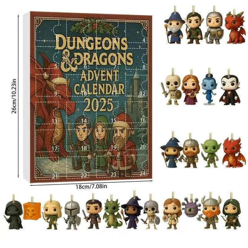 Dungeons & Dragons Advent Calendar 2025 -2D Acrylic