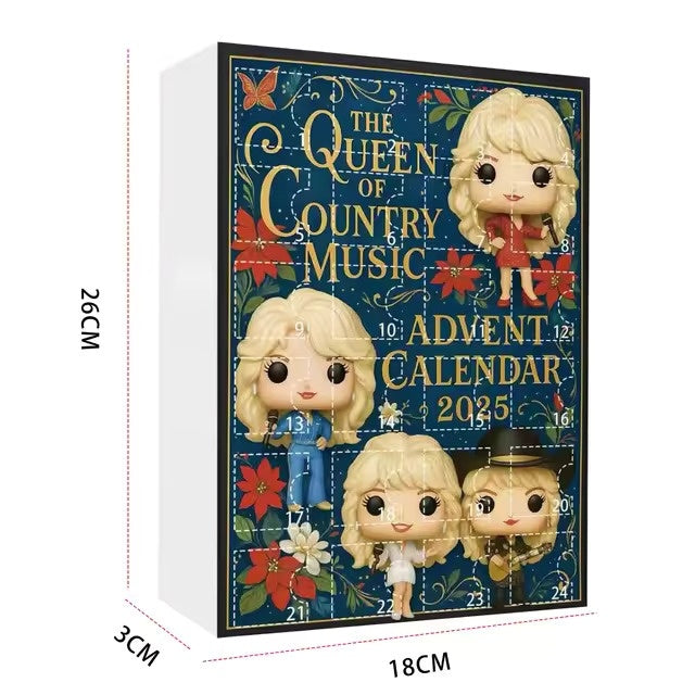 Dolly Parton Mini Figure Advent Calendar 2025 -2D Acrylic