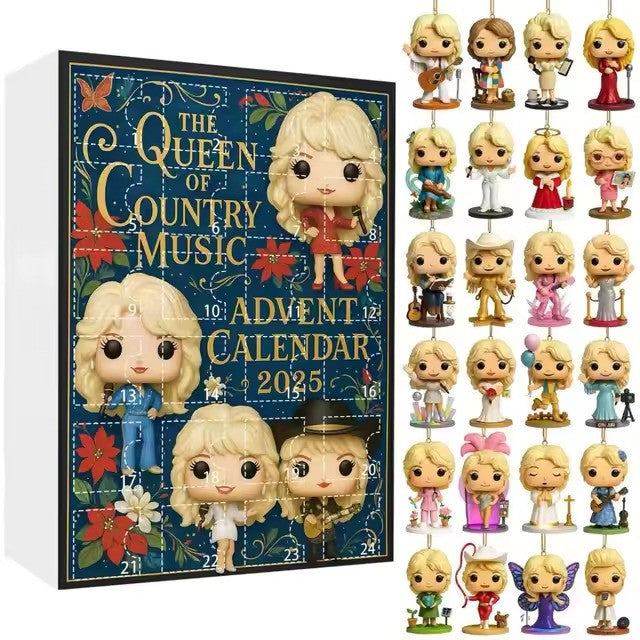Dolly Parton Mini Figure Advent Calendar 2025 -2D Acrylic