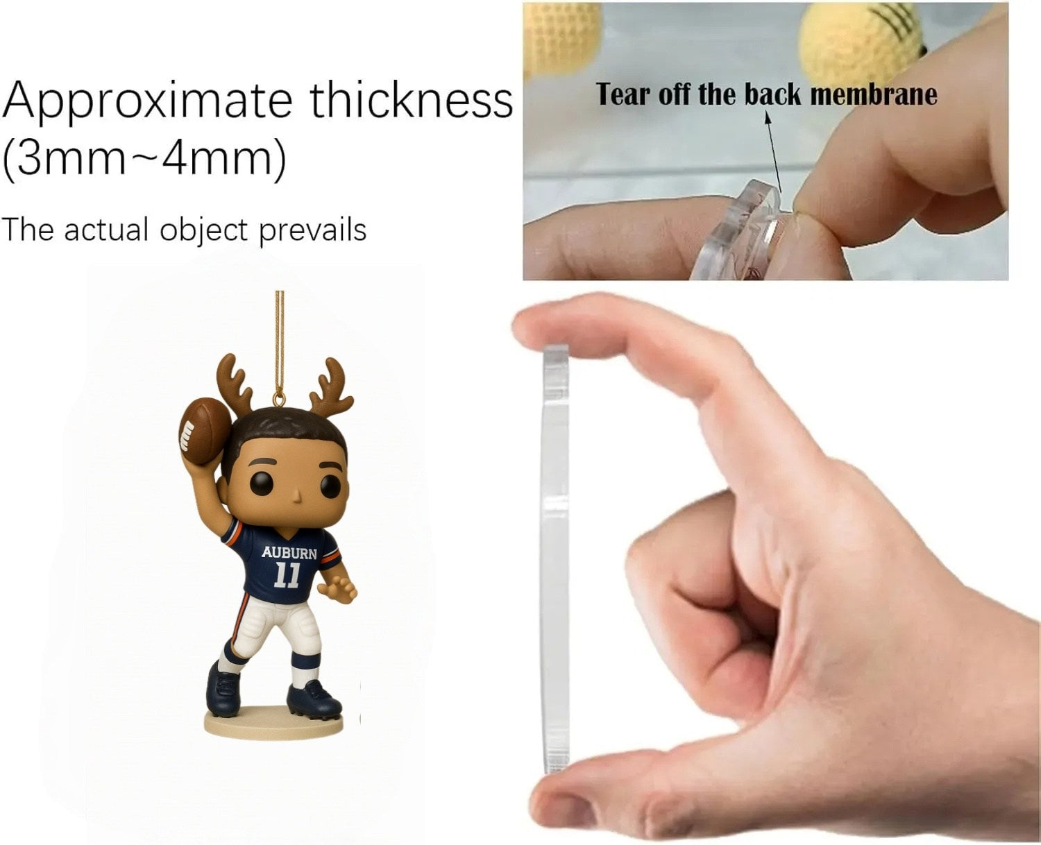 Auburn Tigers Football Advent Calendar -2D Acrylic