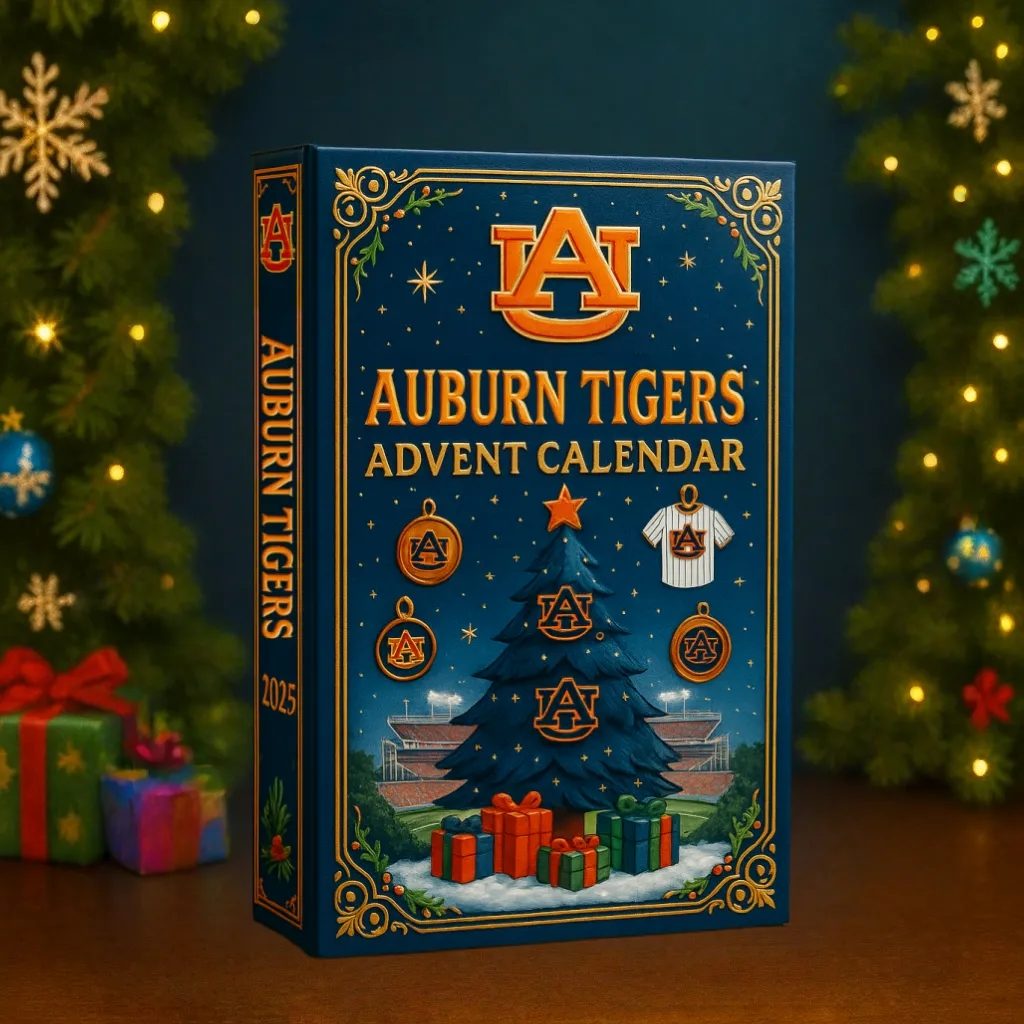Auburn Tigers Football Advent Calendar -2D Acrylic