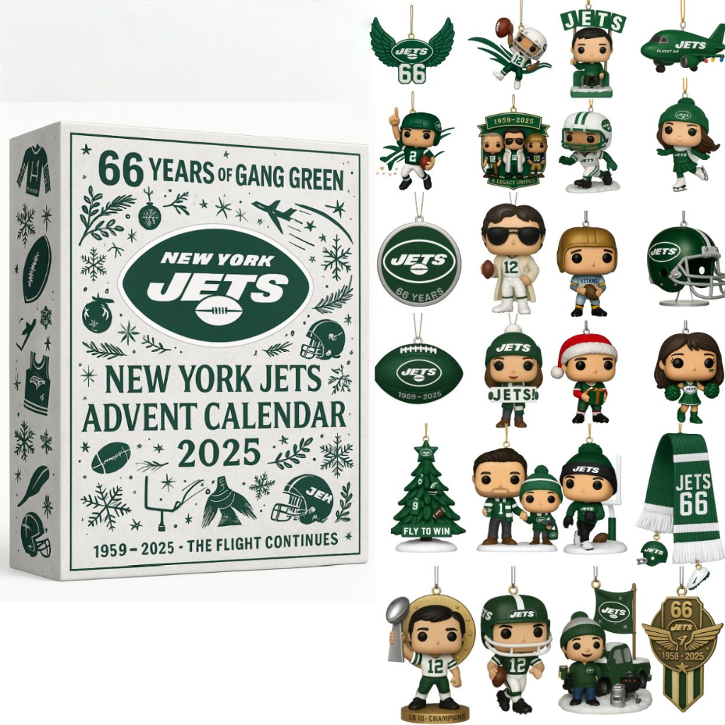 New York Jets Advent Calendar 2025 65TH ANNIVERSARY -2D Acrylic