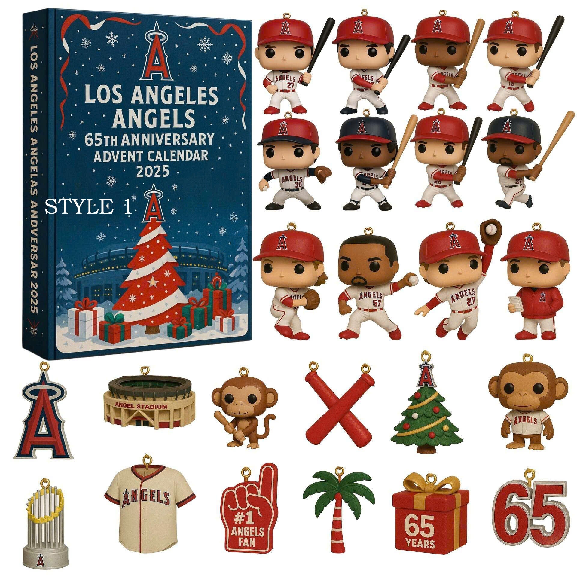 Los Angeles Angels Advent Calendar 2025 65TH ANNIVERSARY -2D Acrylic