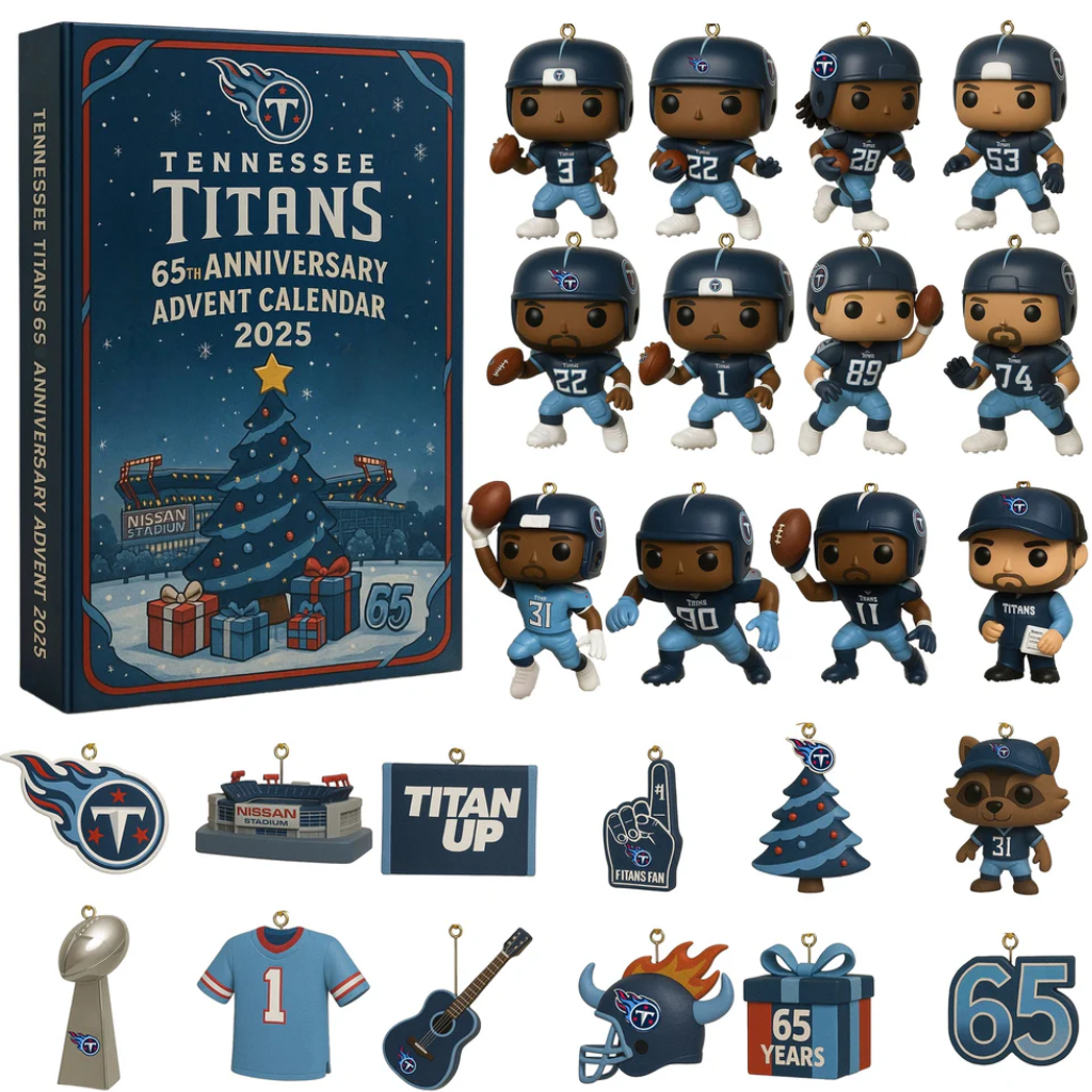Tennessee Titans Advent Calendar 2025 66TH ANNIVERSARY -2D Acrylic
