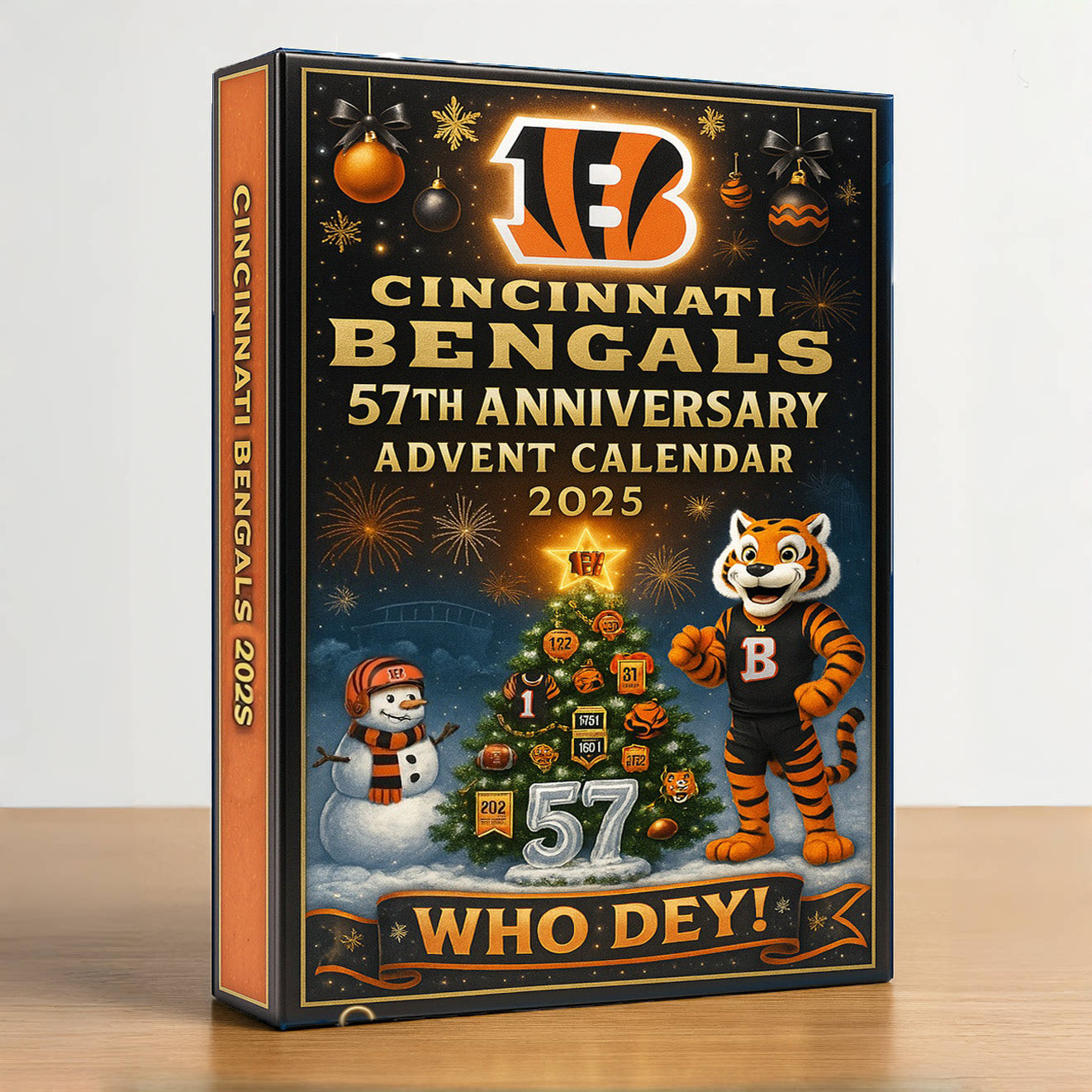 Cincinnati Bengals 57th Anniversary Advent Calendar 2025 -2D Acrylic
