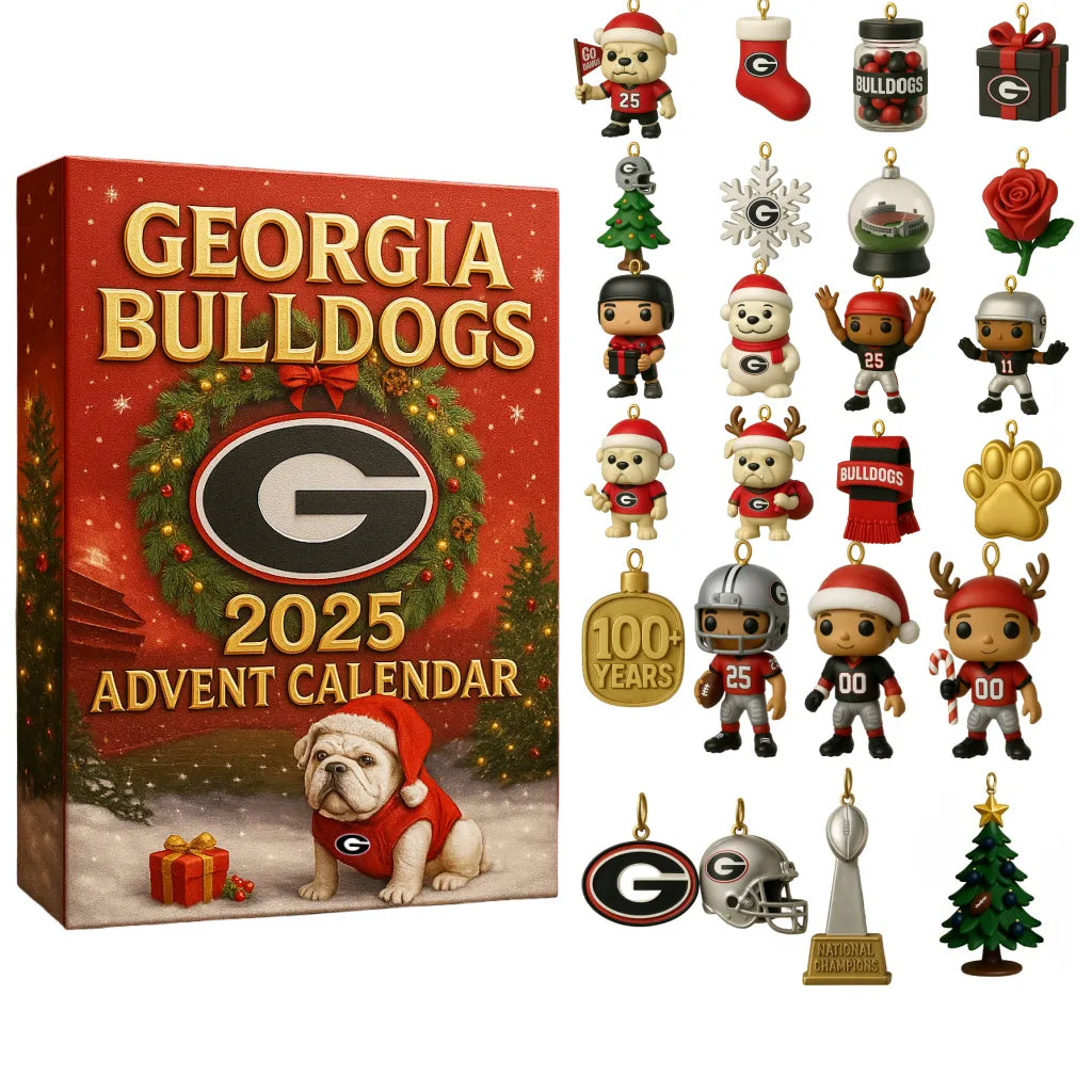 Georgia Bulldogs Advent Calendar 2025 -2D Acrylic