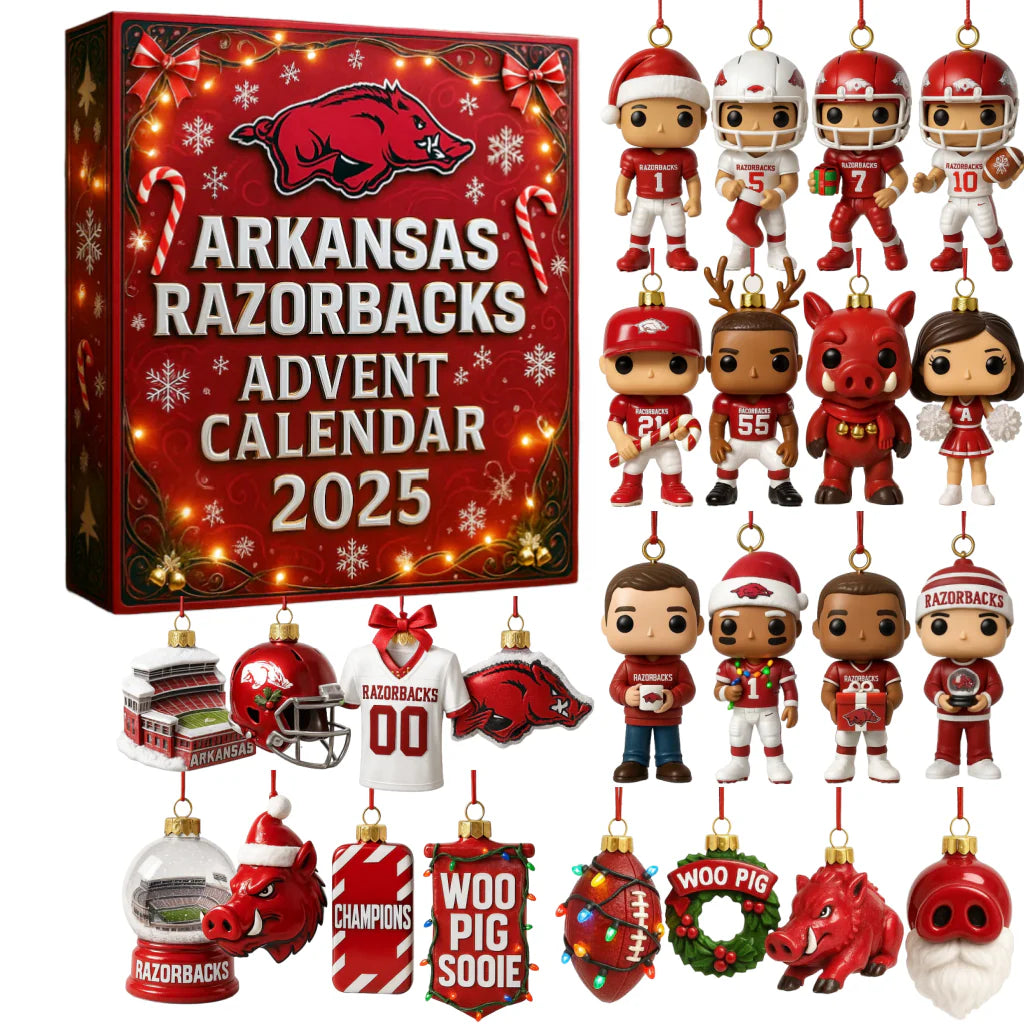 Arkansas Razorbacks Advent Calendar 2025 -2D Acrylic