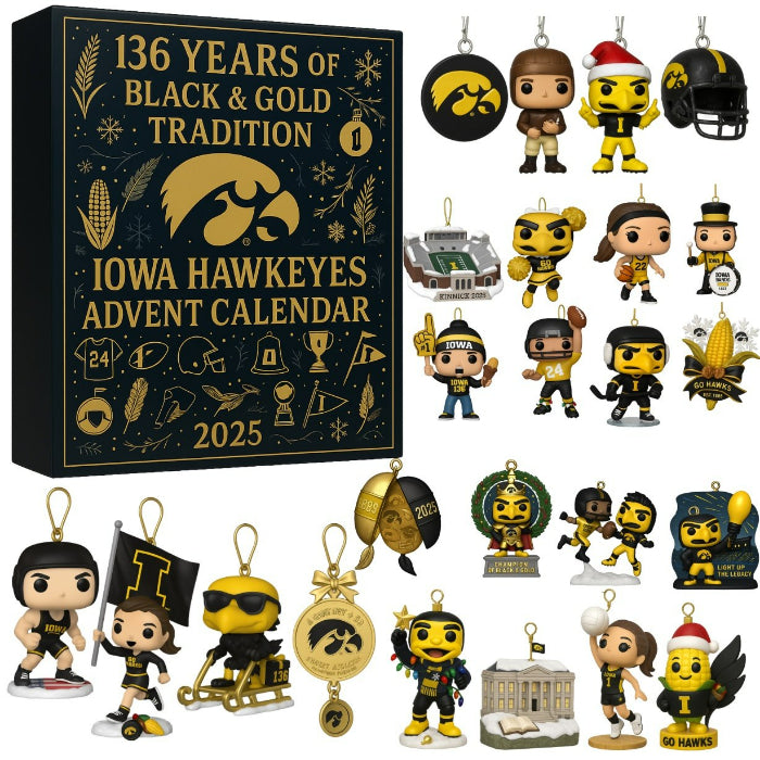 Iowa Hawkeyes Anniversary Advent Calendar -2D Acrylic