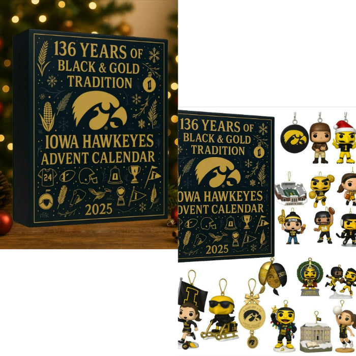 Iowa Hawkeyes Anniversary Advent Calendar -2D Acrylic