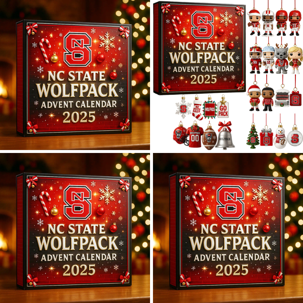 NC State Wolfpack Advent Calendar 2025 -2D Acrylic