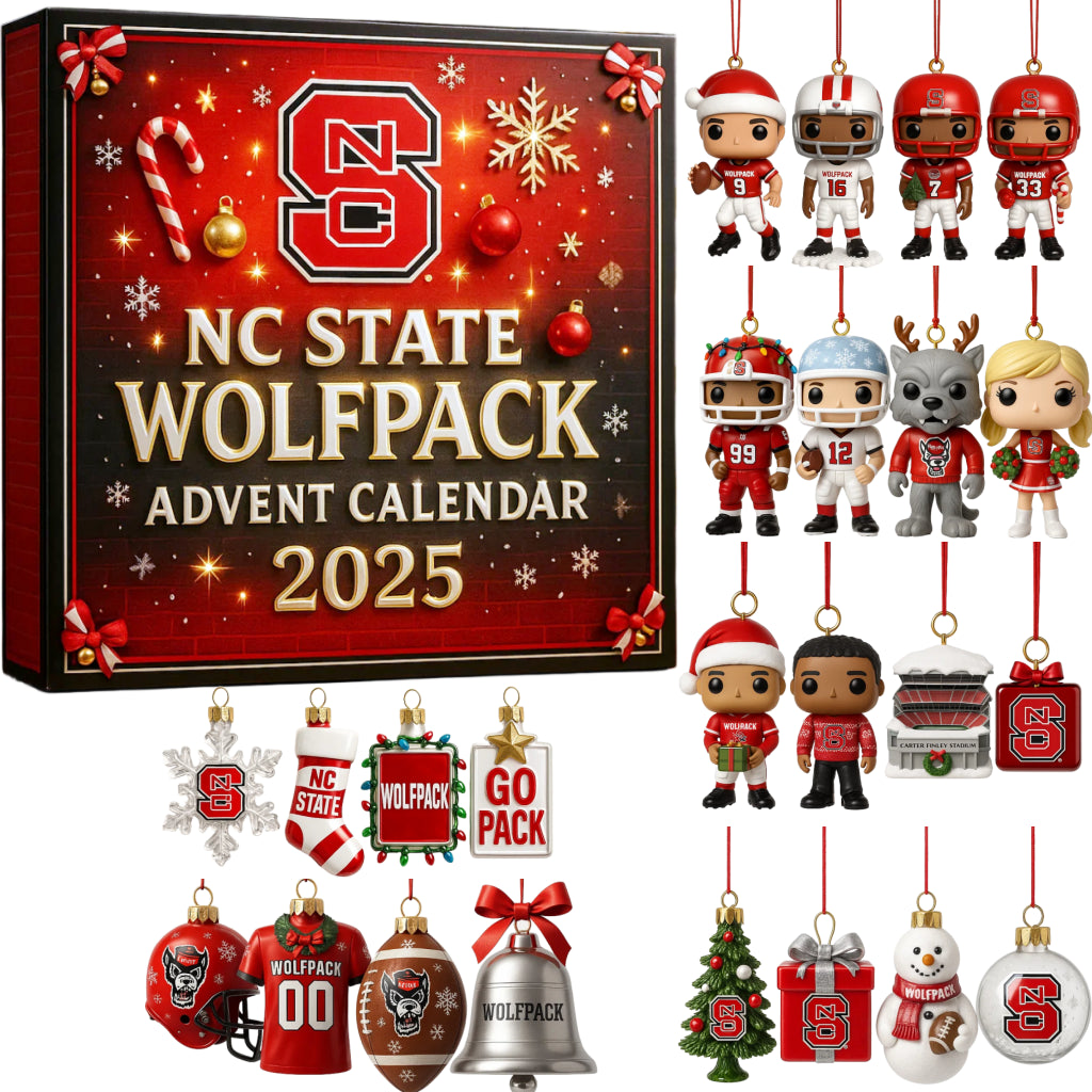 NC State Wolfpack Advent Calendar 2025 -2D Acrylic