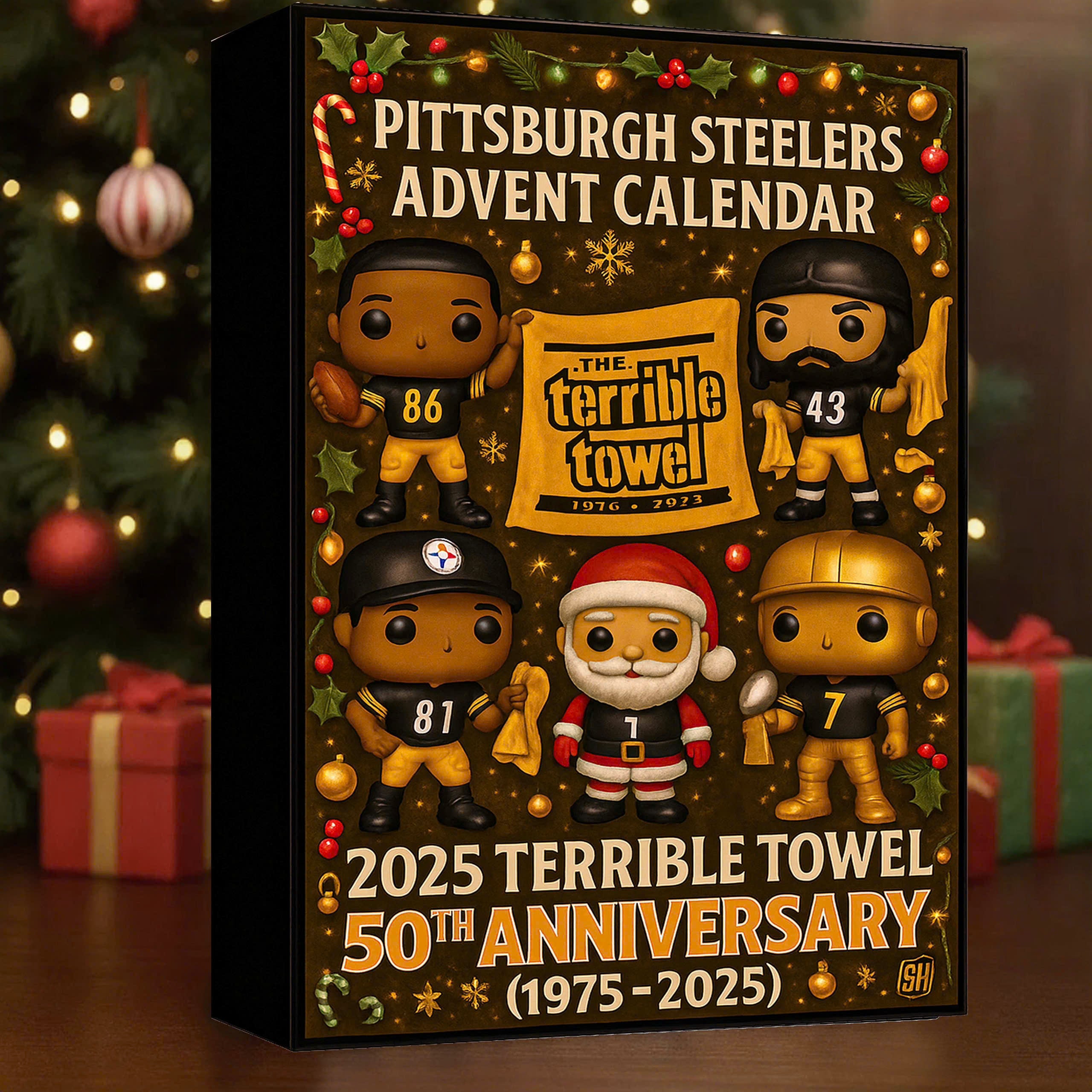 Pittsburgh Steelers 50th Anniversary Advent Calendar -2D Acrylic