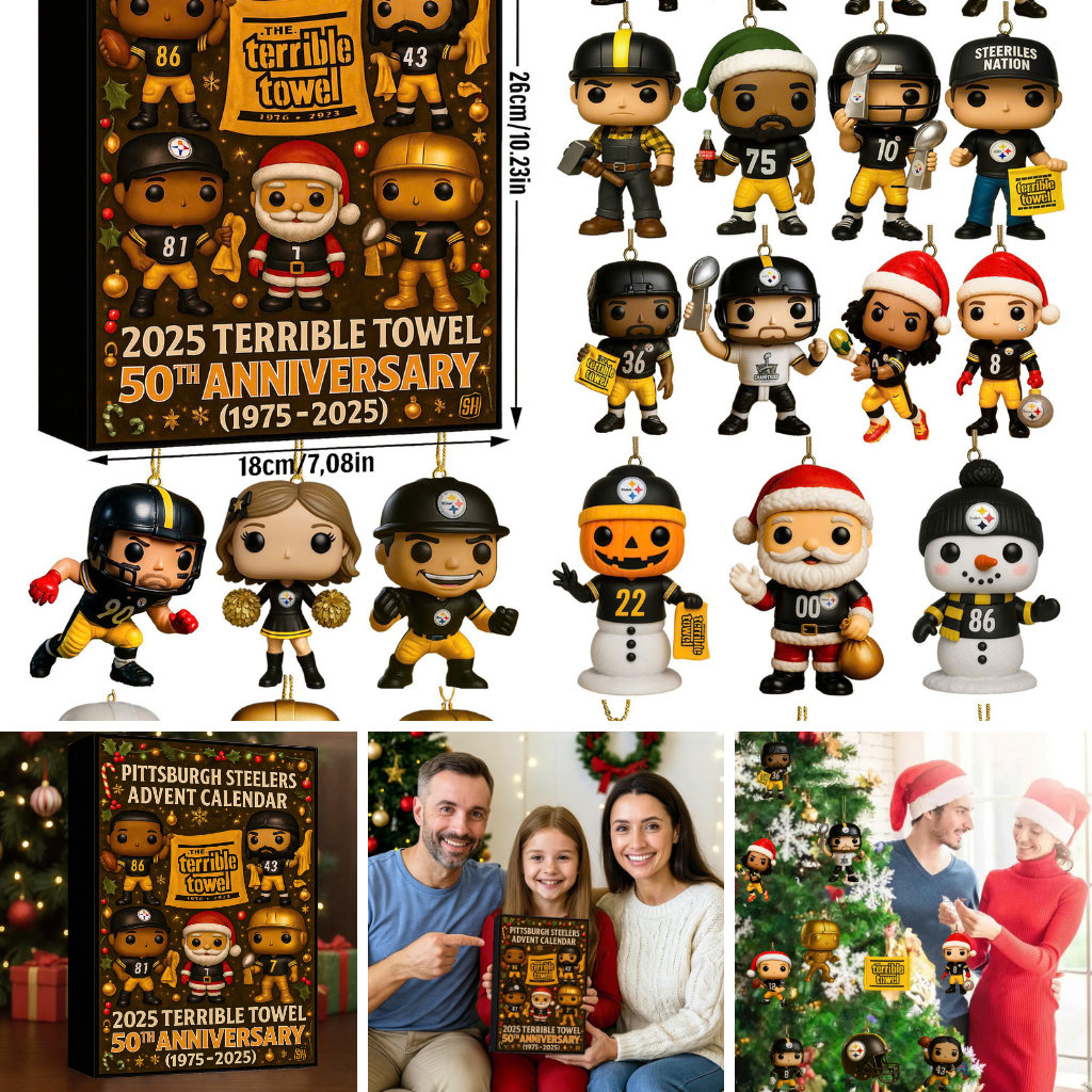 Pittsburgh Steelers 50th Anniversary Advent Calendar -2D Acrylic