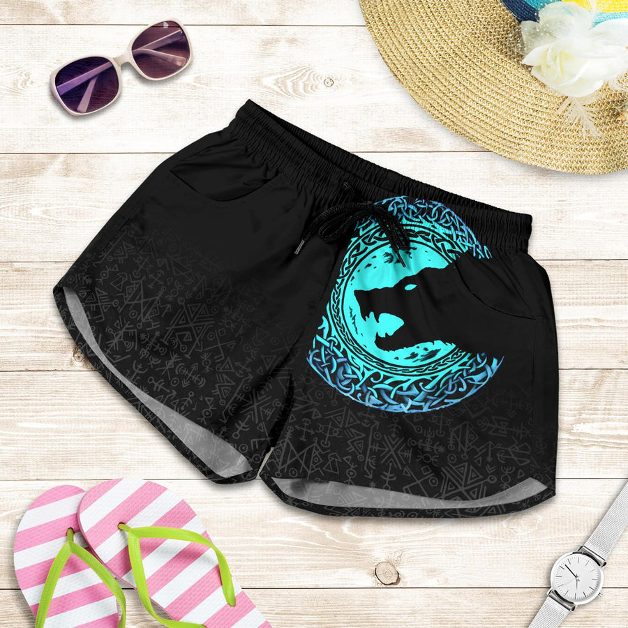 Viking Women's Shorts - Fenrir Norse Wolf A31