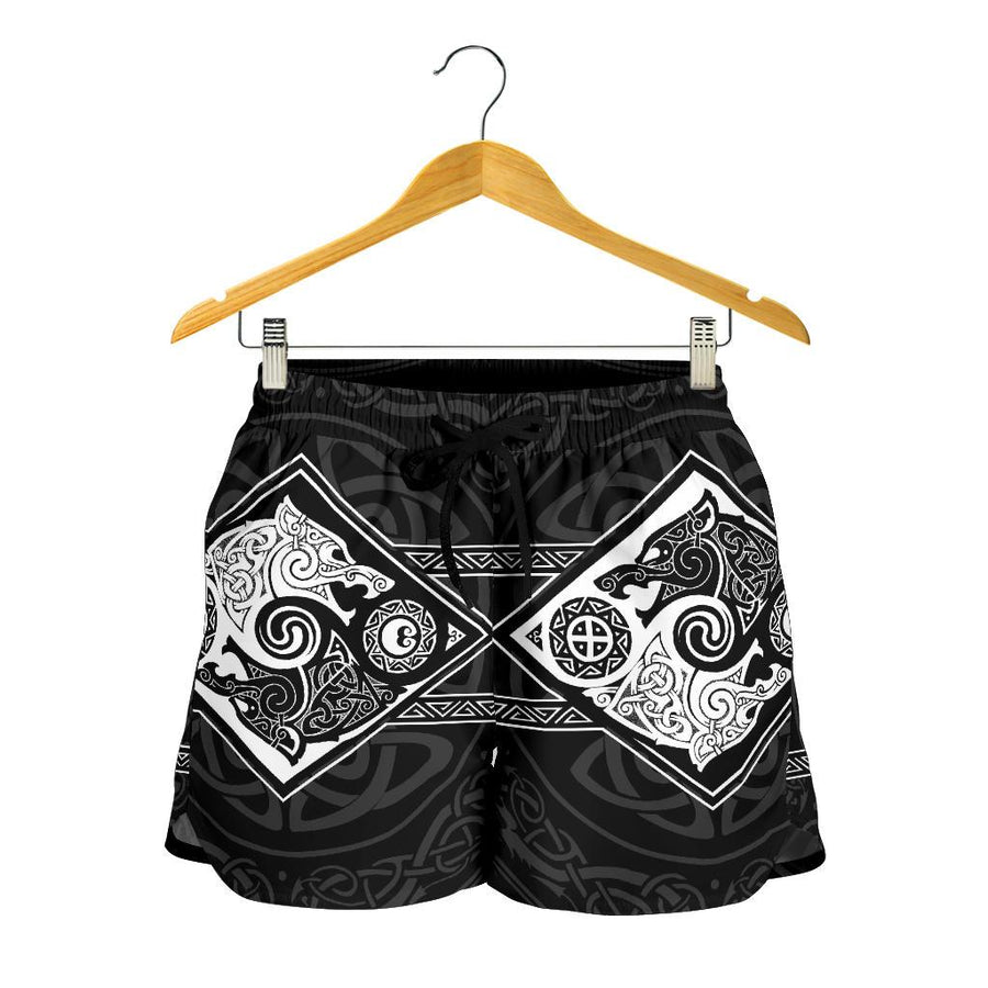 Vikings Women's Shorts The Wolves ,Skoll And Hati A31 - Image 2